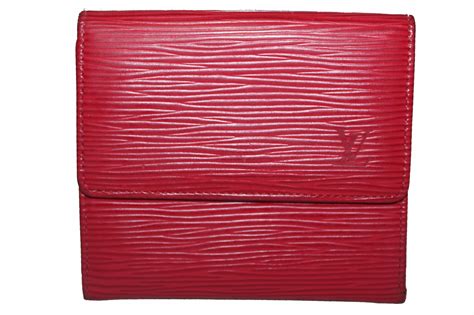 louis vuitton red epi leather wallet|Louis Vuitton epi elise wallet.